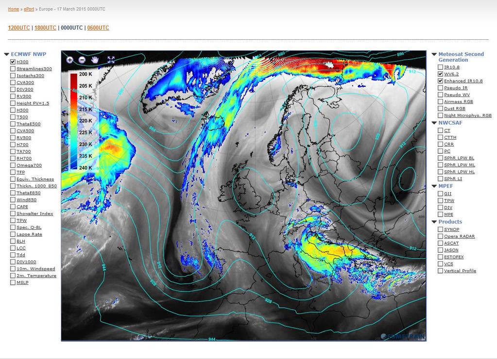 března 2015 Meteosat-10 Airmass RGB