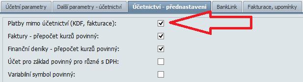 plateb přijatých a vydaných faktur pro klienty, kteří nepoužívají účetnictví (např.