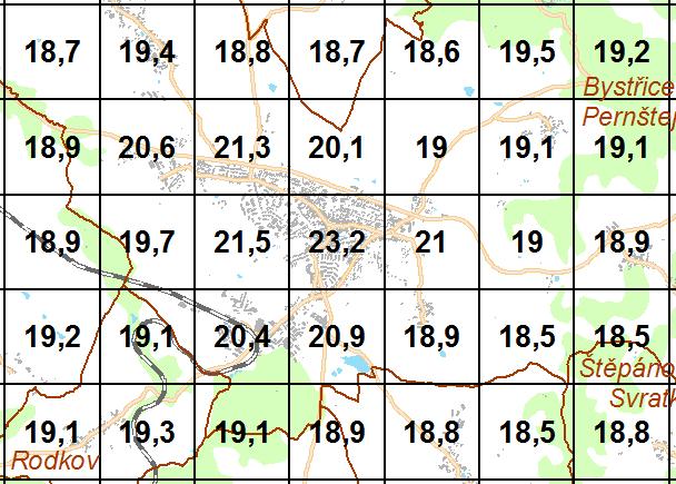 Suspendované částice PM 10 Z této mapy je zřejmé, že průměrná roční koncentrace suspendovaných částic PM