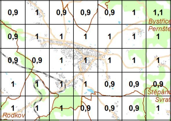 posuzované lokalitě pohybuje od 16,6 do 20,3 µg/m 3.