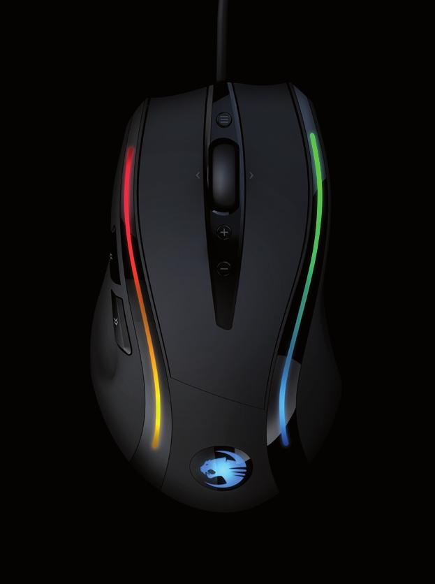 COLOR CONTROL Adjust the light effect (Nastavit světelný efekt) Zde je uvedeno několik možností, jak lze vybrané barvy u myši ROCCAT Kone použít.