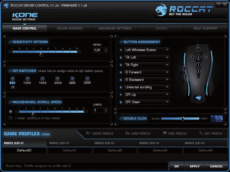 MAIN CONTROL Použití hlavní nabídky (Main Control) Jednomu tlačítku myši lze přiřadit sekvence útoků, bonusů (buff sequence) a triků (cast sequence) s přesností na milisekundy, složitými znakovými