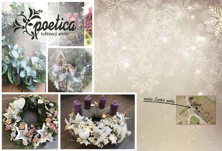inzerce Sváteční nabídka květinového ateliéru... Vyrobíme pro Vás krásné adventní svícny, věnce a další vánoční dekorace- vše záleží na Vaší/naší fantazi, které se meze nekladou.