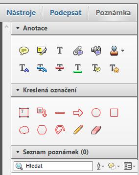 Ke korekturním nástrojům se dostaneme přes menu Zobrazení >