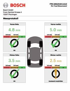 Výsledky měření lze rychle vytisknout na tiskárně A4.