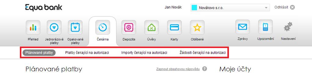 Zrušení Trvalého příkazu kliknete na název Trvalého příkazu - pokračujete přes Žádost o zrušení trvalého příkazu Zadáte autorizační kód, který přišel SMS zprávou kliknete na tlačítko Autorizovat