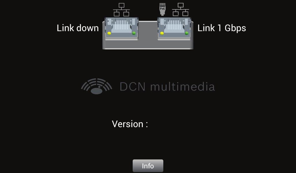 14 cs Odstraňování problémů Systém DCN multimedia 5 Odstraňování problémů Pokud nebylo zařízení DCNM-MMD správně nakonfigurováno, zobrazí se následující obrazovka: Pokud zařízení DCNM MMD nemůže
