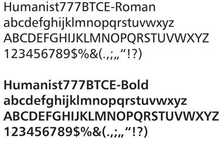 Text v logu Domu přírody je vytvořen písmem Humanist777BTCE-Bold pro text Dům přírody a písmem Humanist777BTCE-Roman pro název lokality.