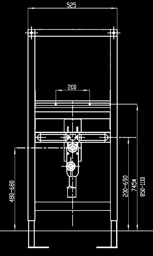 pripojenia a ústie vývodu, 1/2" potrubie v stene so zvukovou izoláciou, lapač pachov zapustený do steny (DN 50/DN 40),  CMPX151 7612982097218 229,