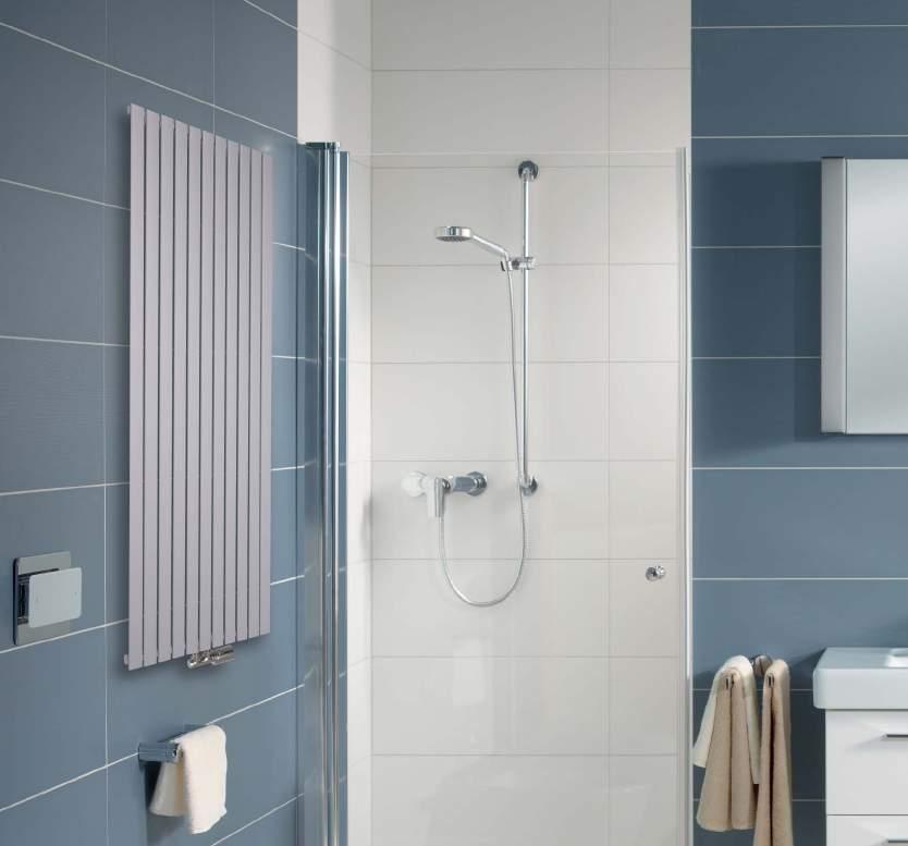 Koupelnové designové radiátory série CONCEPT 200 se vyznačují komfortem a elegancí.