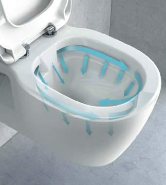 V sérii CONCEPT CUBE najdete také WC s novou technologií splachování RIMLESS (bez splachovacího okraje).
