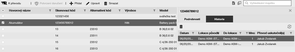 Poznámka: Po dokončení zrušení převodu jej již nelze vrátit zpět. Před dokončením této akce se proto zobrazí zpráva pro potvrzení.