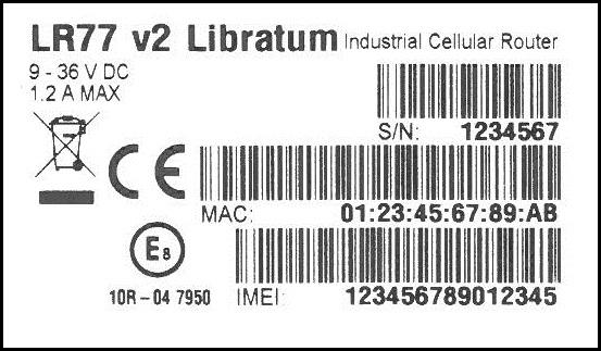 5.2 Značení dodávky Obchodní název Objednací kód 1 Popis LR77 v2 Libratum BB-LR2L71001y-zzzz Verze v plastové krabičce LR77 v2 Libratum s WiFi BB-LR2L71071y-zzzz Verze s WiFi v plastové krabičce LR77