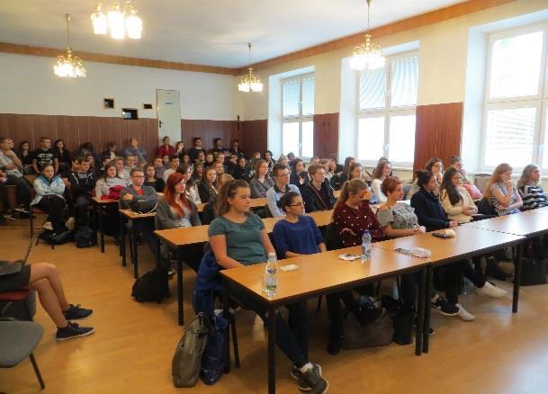Přednáška pro gymnazisty Studenti čtvrtých ročníků novojičínského gymnázia se v úterý 19.