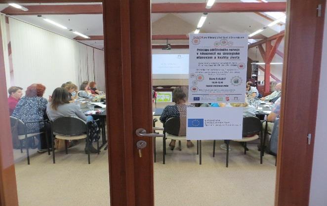 Školení pro úřad V úterý 17.10. proběhlo ve školící místnosti MěÚ Nový Jičín školení pro zaměstnance úřadu na téma Principy udržitelného rozvoje v návaznosti na strategické plánování a kvalitu života.