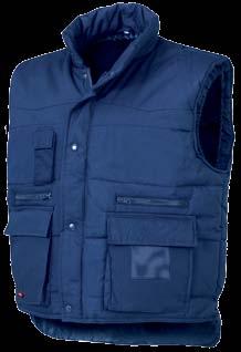 Velikost: M-L-XL-XXL-3XL Barva: modrá Balení: 10 kusů v kartonu 04035 POLAR JACKET (colour 040 blue) Winter quilted jacket with detachable sleeves, high collar, outer and inner pockets plus two
