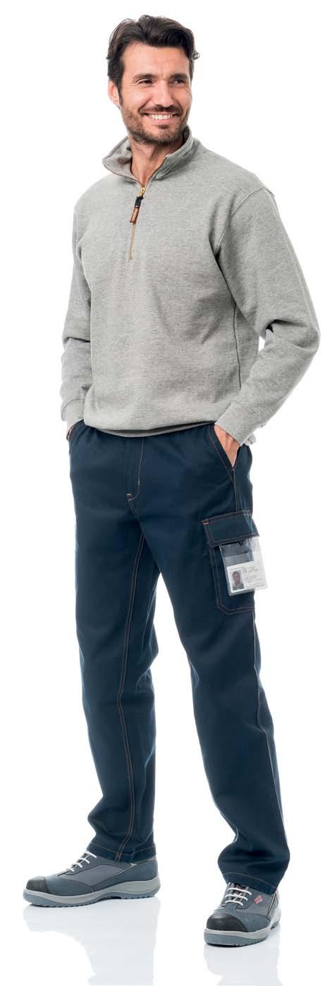 S KAPSAMA 8030T KALHOTY EU- ROPE TOP (barva 040 modrá) 100% bavlna kalhoty s gumou v pase přes ZD. Boční kapsa s patkou, přední kapsy, kapsa na mobilní telefon a kapsa na metr.