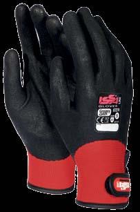 Balení: 120 párů 07273 GRAB CATCH Professional glove with elastic cuff for easy donning and nylon liner; double NBR coating for better protection and extended use.