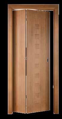 Lamelové dvere môžu byť zasadené do štandardných zárubní aj do presklených stien. Skladacie dvere majú všetky lamely rovnako široké a zasahujú len do jedného priestoru.