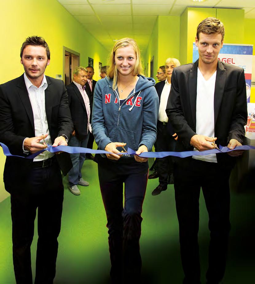 ročník 7 číslo 6 Prosinec 2013 V Prostějově otevřeli centrum sportovní a preventivní medicíny Centrum v prostějovské nemocnici slavnostně otevřeli Marek Jankulovski, Petra Kvitová a Tomáš Berdych