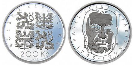Stříbrné mince vydané v roce 1995:
