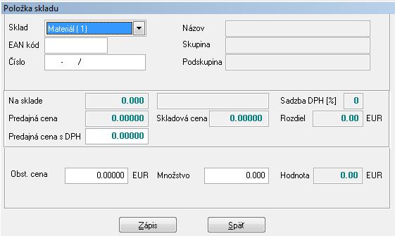 Evidencia Evidencia zásob Príjem (Výdaj) V novej verzii programu je prepracovaný aj spôsob zadávania príjmu (výdaja).