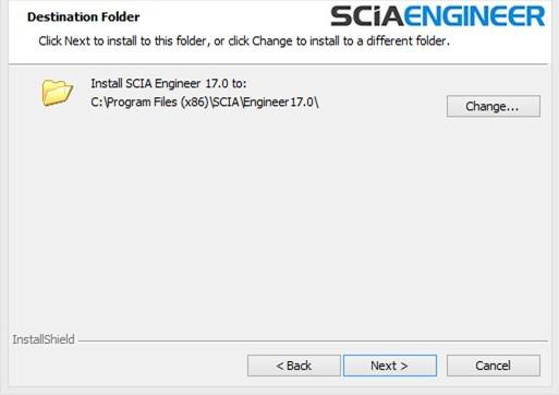2. Instalace SCIA Engineer Pokračujte kliknutím na tlačítko [Next] (Další). 6. V dialogovém okně Setup Type (Typ instalace) lze vybrat požadovaný typ instalace.