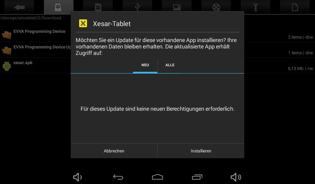 92 Tablet Xesar: Aplikace Xesar 3.0 Obr.