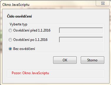 4.4 Číslo osvědčení Číslo osvědčení se vyplňuje pouze v přídě, že uživatel vyplní: 1. u katalogového čísla odpadů kategorii N/O a zároveň u kódu způsobu nakládání A00 POZOR!