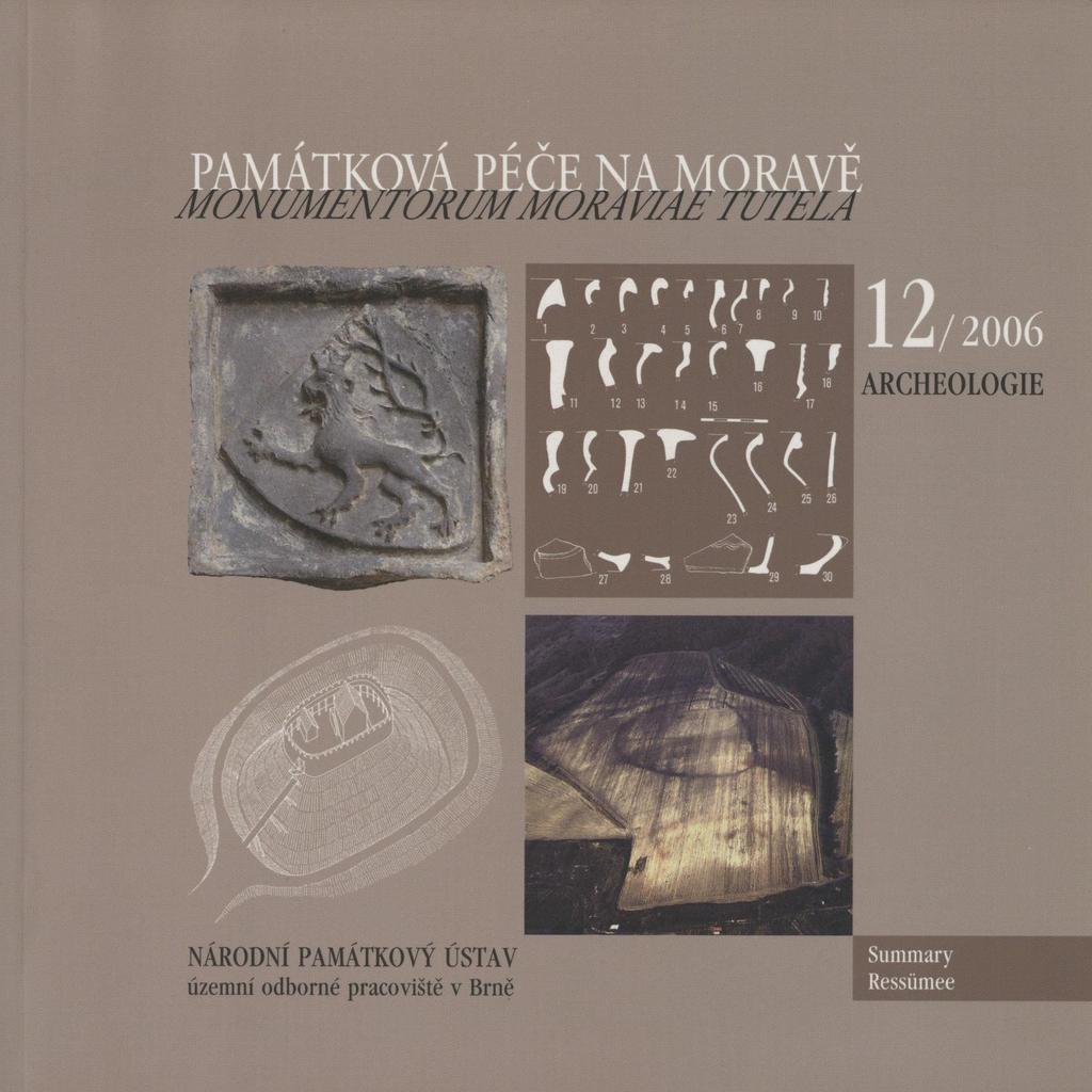 ARCHEOLOGIE NÁRODNÍ PAMÁTKOVÝ ÚSTAV, ÚZEMNÍ ODBORNÉ PRACOVIŠTĚ V BRNĚ - PDF  Free Download