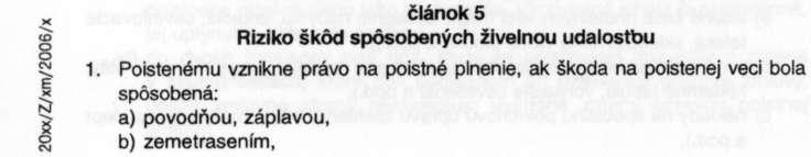 článok 1 Úvodné ustanovenia 1.