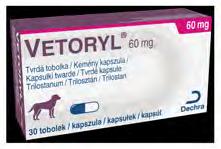 Vetoryl je aktuálně jediným přípravkem pro léčbu pituitárně dependentního hyperadrenokorticismu (PDH) a adrenálně-dependentního hyperadrenokorticismu u psů (ADH) schváleným pro veterinární užití.