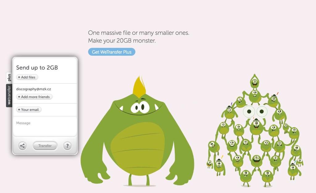 Využití WeTransfer pro
