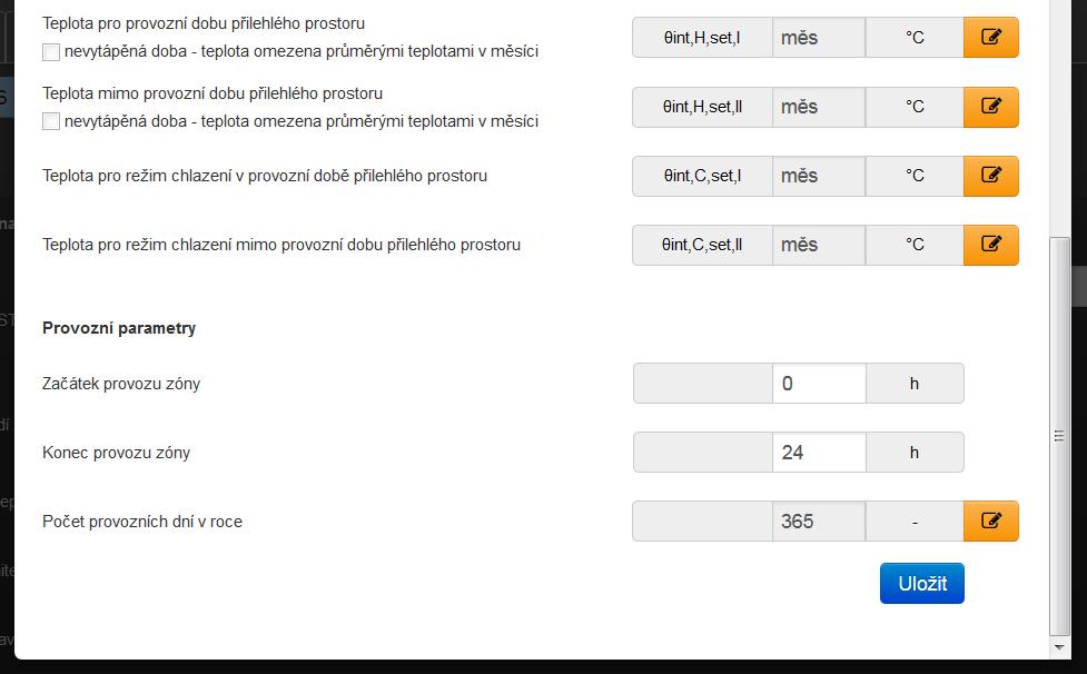 Hodnotu činitele teplotní redukce "b" zase naleznete po výpočtu také v protokolu