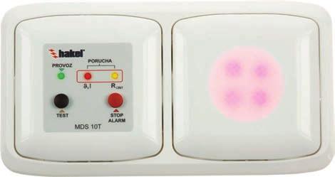 Příslušenství Modul dálkové signalizace MDS10T+MPS Modul dálkové signalizace MDS10T+MPS (MPS... modul pomocné signalizace) je určen ke kontrole stavu hlídané IT-sítě na místě vzdáleném od hlídače HIG.