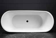 to v délce 1584 mm vana je oblejšího designu vzhledem ke stejnému sklonu zádových částí na obou