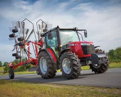 08 Dvourotorový středový shrnovač MF s přepravním podvozkem www.masseyferguson.