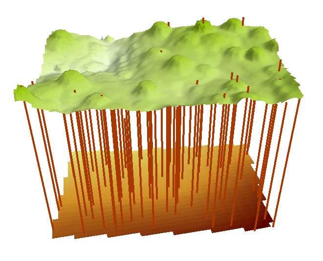 4.3.2. Tvorba DMT a DMP z dat ČÚZK Data poskytnutá od ČÚZK byla převedena z textového formátu do shapefile souborů v softwaru ESRI ArcGIS 10