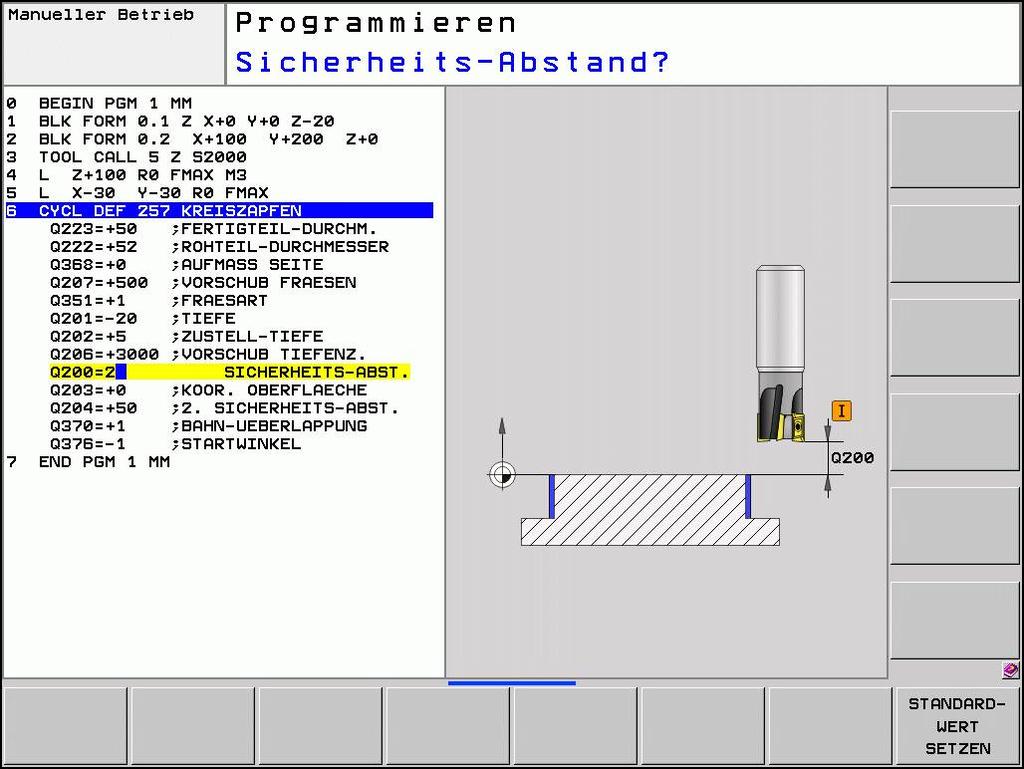 Programové předvolby pro cykly 2.