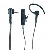 Profesionální audio souprava HMN9754 obsahující sluchátko do ucha a samostatný sm?rový mikrofon integrovaný s vysílací (PTT) tla?ítkem. Audio souprava HMN 9754 pro skryté no?
