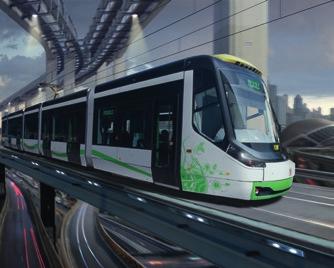 Nejnovější typ ForCity Smart je pokračováním ve vývoji tramvají ForCity Alfa s otočnými podvozky.