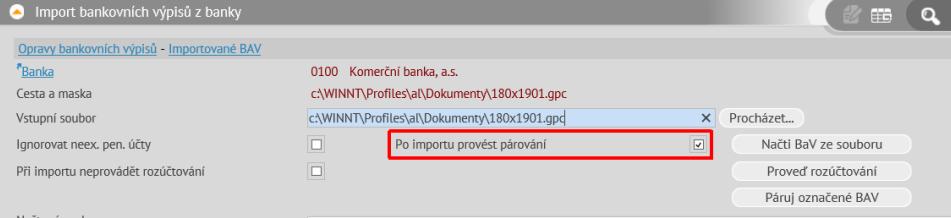 Autmatické hrmadné párvání Autmatické párvání se prvádí: Denně v nci nčním JOBem, pkud je nastaven. V činnsti 1.2.1.5 Imprt bankvních výpisů. V činnstech 1.3.1.1 Párvání jednh saldknta, 1.3.1.2 Párvání všech saldknt a 1.