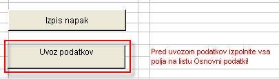 3.5. Vnos finančnih podatkov Finančne podatke se vnaša v evrih (s centi) za tekoče in preteklo leto in sicer v levi stolpec vnosnih polj za tekoče, v desni pa za preteklo leto.