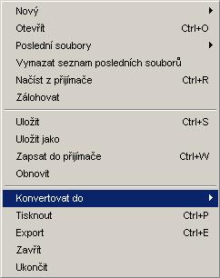 uložené konfigurace satelitu (viz výše). Pokud některé parametry ve zdrojových souborech nastavení neexistují, bude této charakteristice přidělena chybná hodnota.