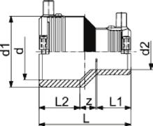 PE tvarovky Elektroreukce SDR 11 PE 100 SDR potrubí (SDR 11) Voa PN 16, plyn PN 10 krytý oporový rát pro bezpečné svařování limitované inikátory