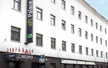 fitness centra, slevu 5 % v hotelové restauraci včetně možnosti nákupu zvýhodněných snídaní.