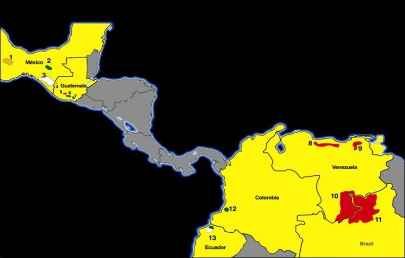 Geographic distribution of