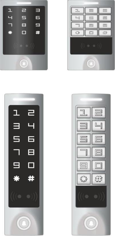 Bezkontaktný RFID prístupový systém s kódovou klávesnicou Úvod Jednoduchý bezkontaktný RFID prístupový systém s kódovou klávesnicou a ovládaním elektrického zámku, garážovej brány, alarmu.
