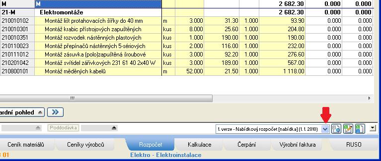 3 VYTVOŘENÍ ROZPOČTU 3.12 TIPY V předchozích kapitolách byla popsána práce, jak základními kroky vytvořit rozpočet a jak jej vytisknout nebo odevzdat v elektronické podobě.