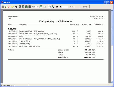 KUCHAŘKA - návody a postupy Tlačítko 4.6 Sklad 4.6.1 Nastavení 112 použijte při tisku rozpisu DPH na pokladně, z dokladů se zadanou DPH.